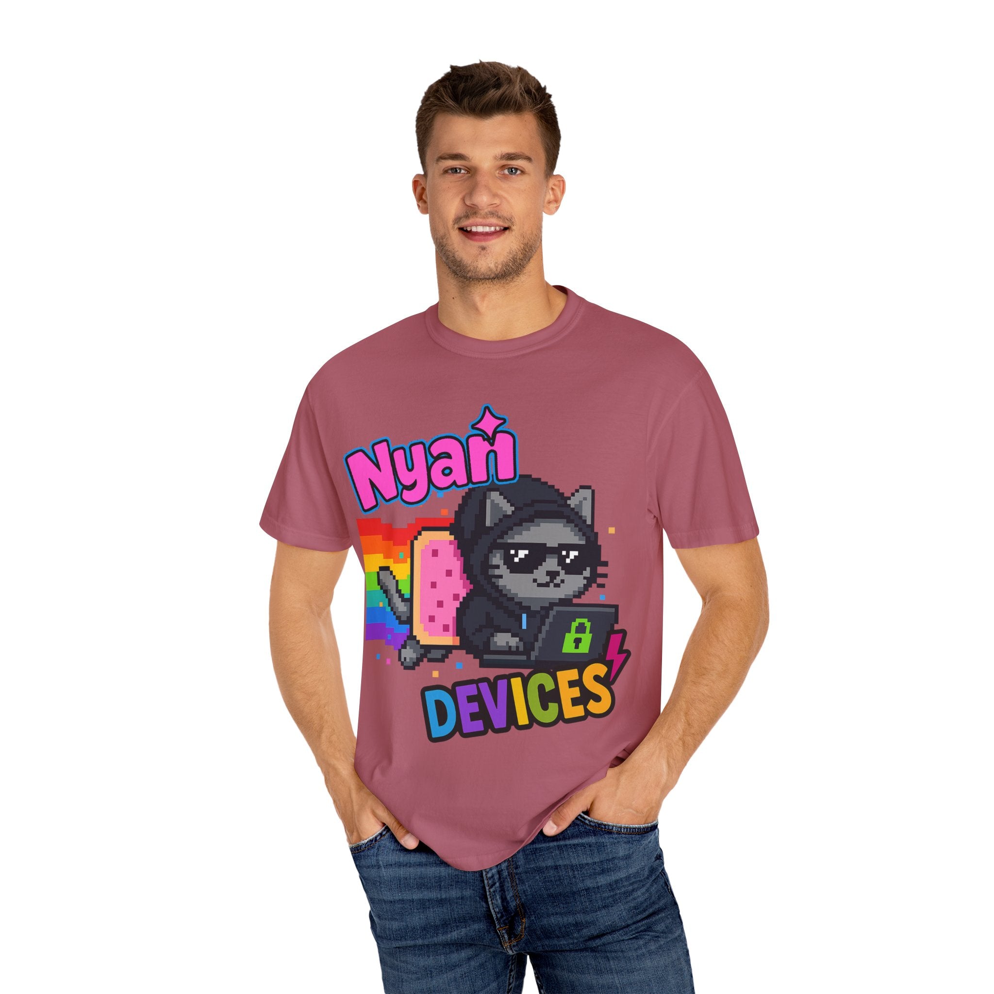 Nyan Devices - Hacker Cat - T-shirt