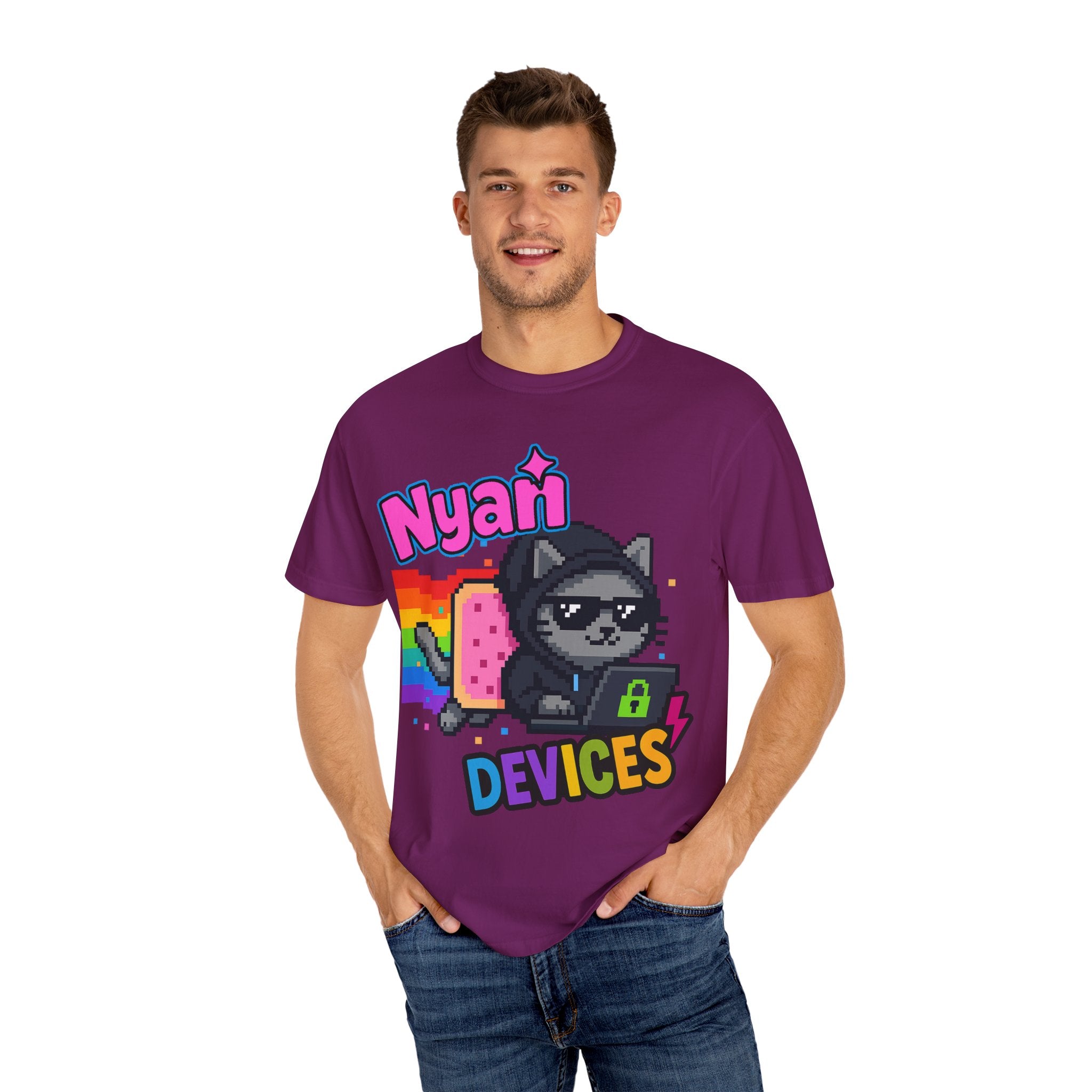 Nyan Devices - Hacker Cat - T-shirt