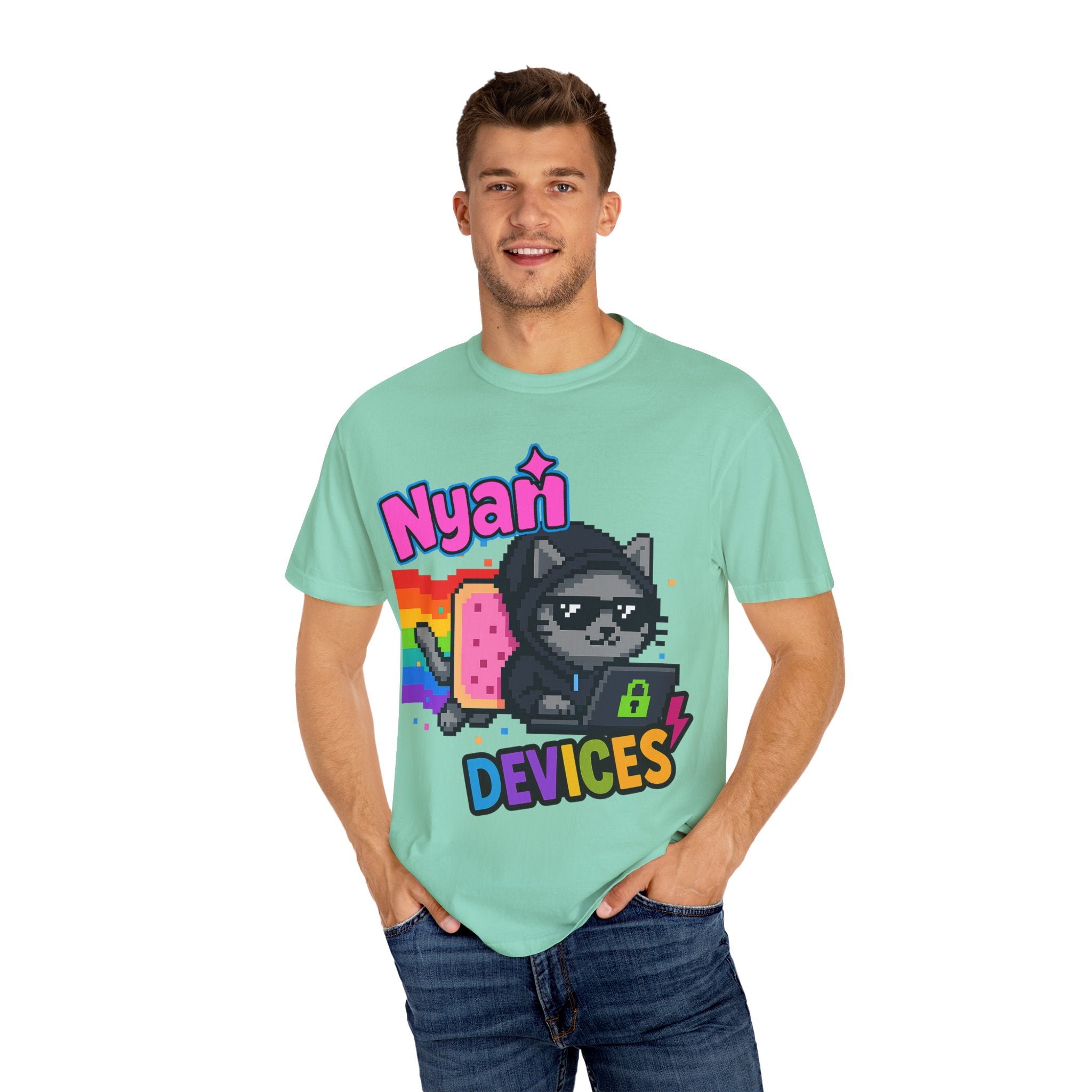 Nyan Devices - Hacker Cat - T-shirt