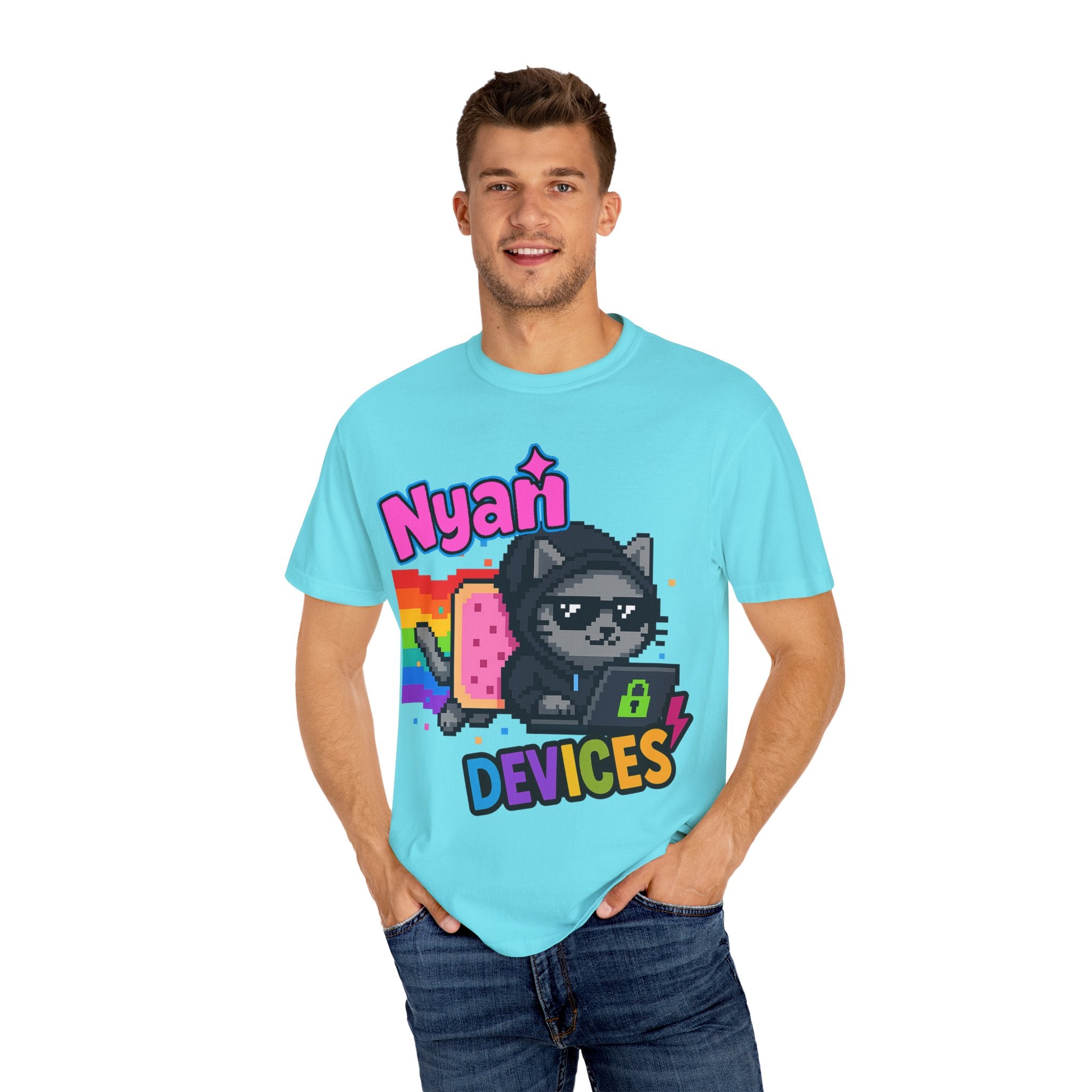 Nyan Devices - Hacker Cat - T-shirt