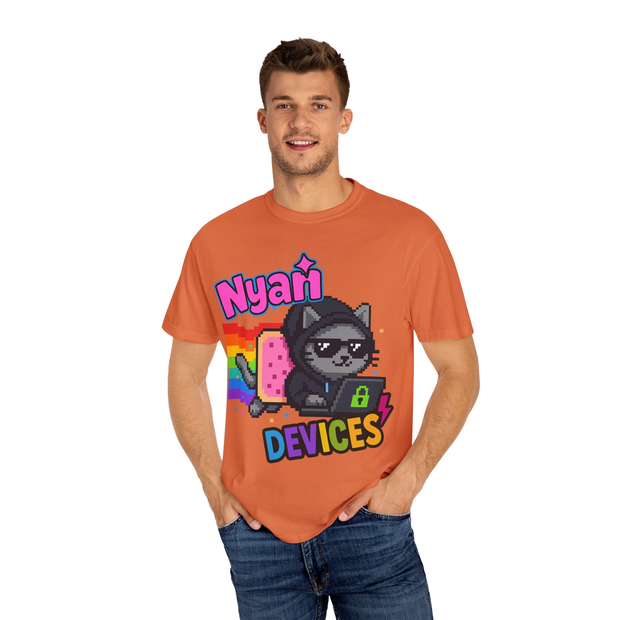 Nyan Devices - Hacker Cat - T-shirt
