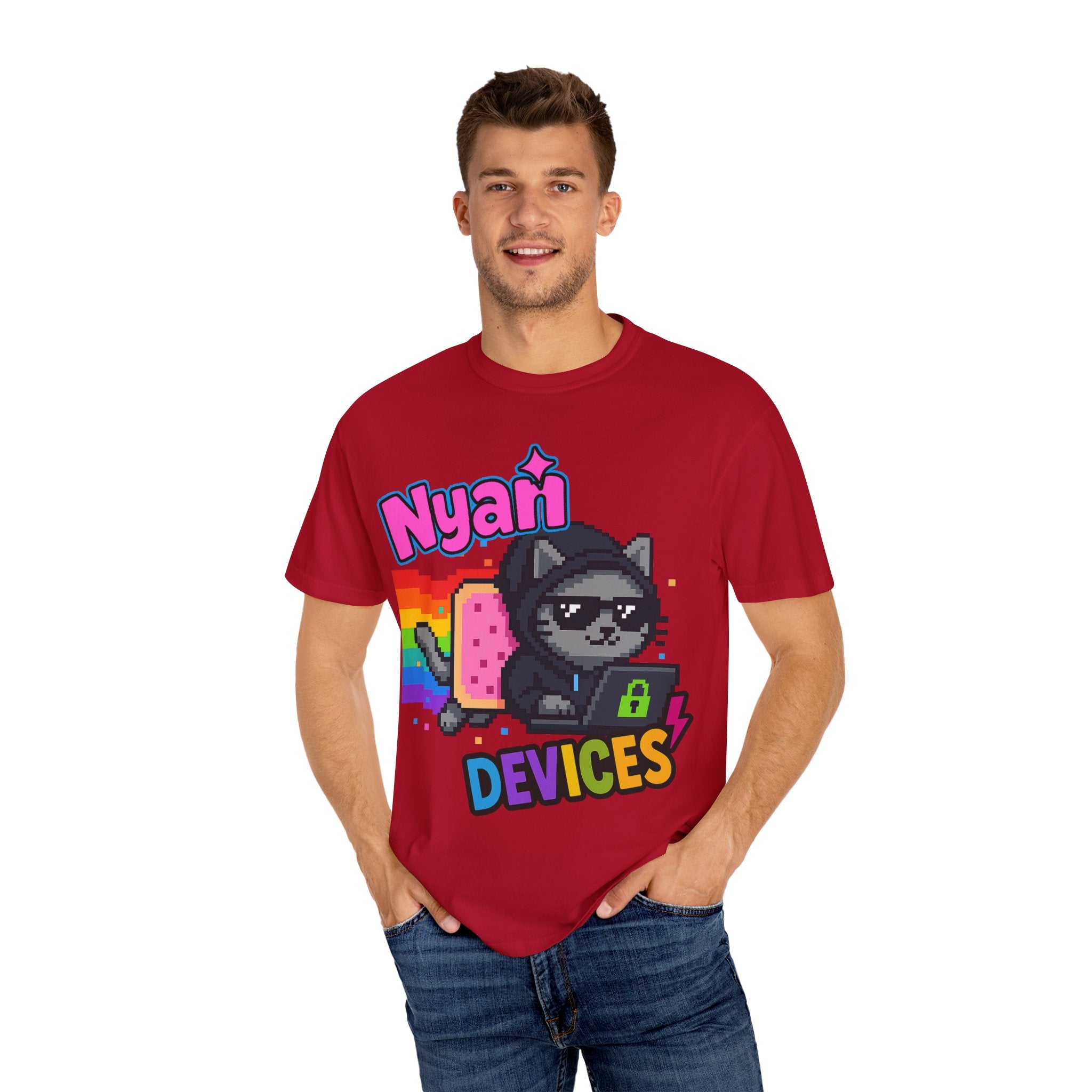 Nyan Devices - Hacker Cat - T-shirt