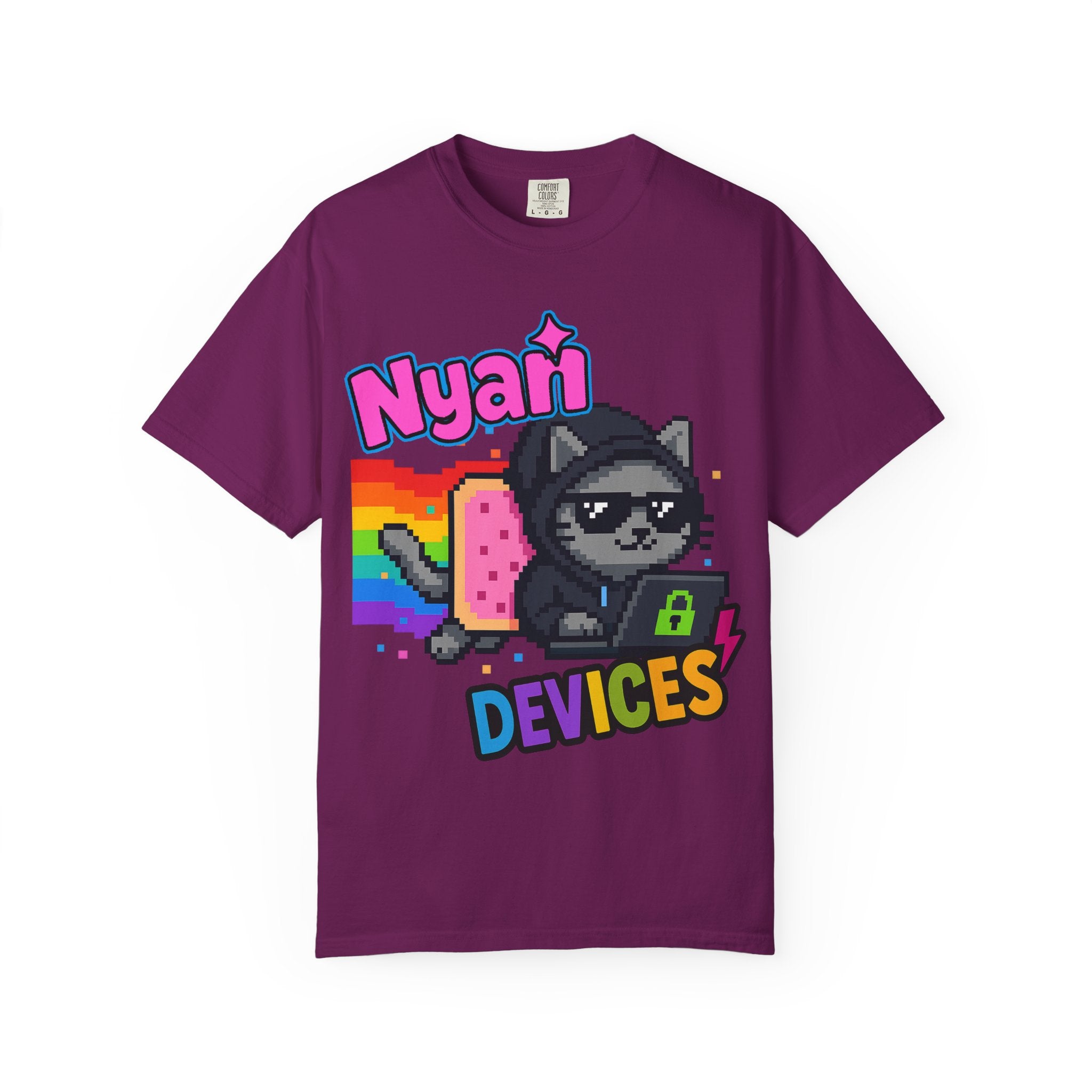 Nyan Devices - Hacker Cat - T-shirt