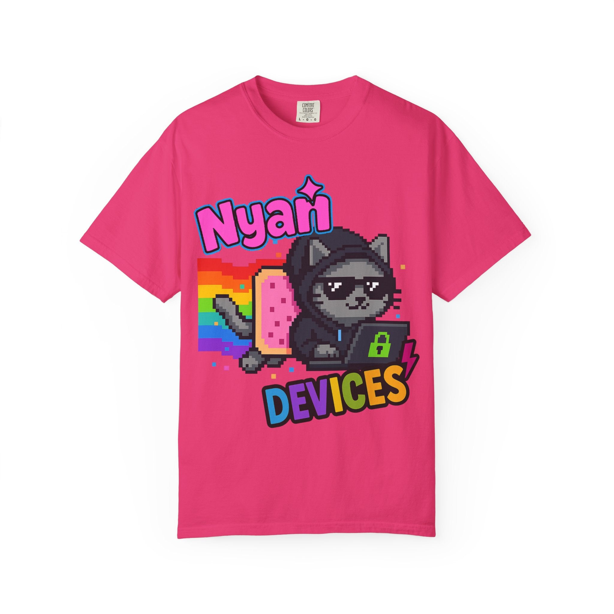 Nyan Devices - Hacker Cat - T-shirt