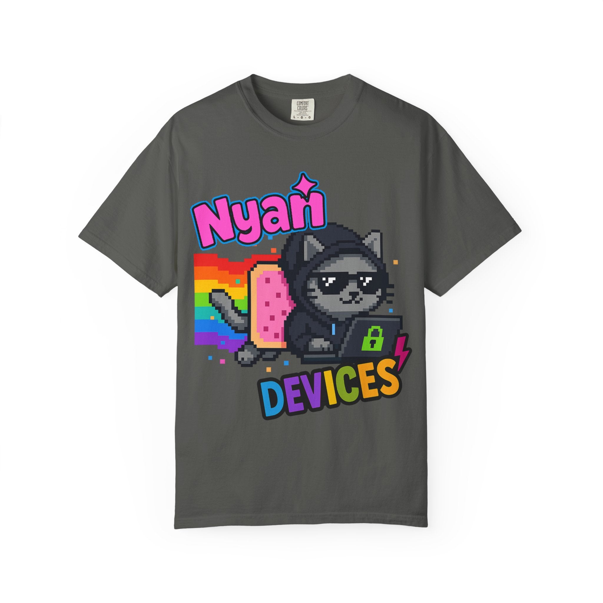 Nyan Devices - Hacker Cat - T-shirt