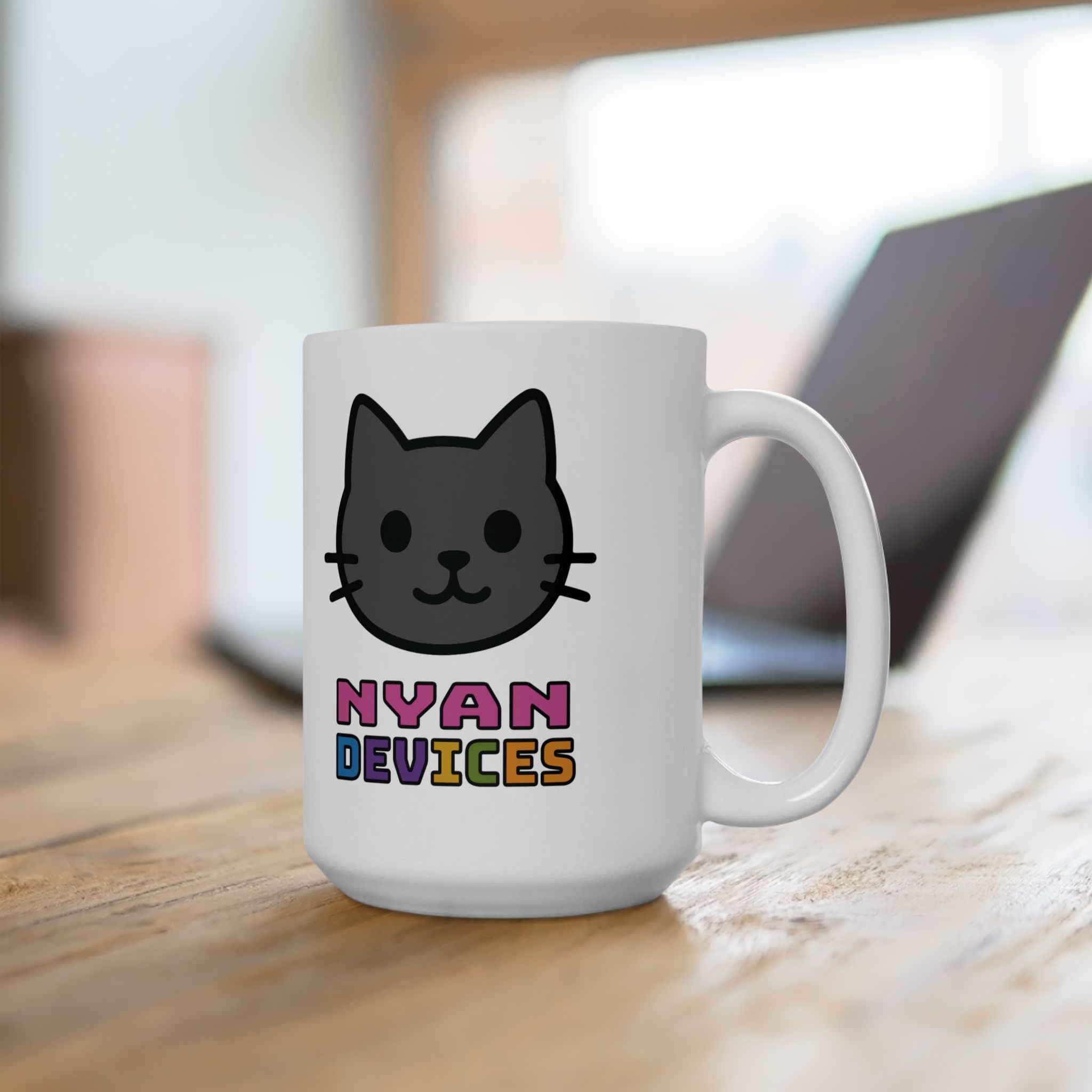 Nyan Devices - Classic Logo - Ceramic Mug, (11oz, 15oz)