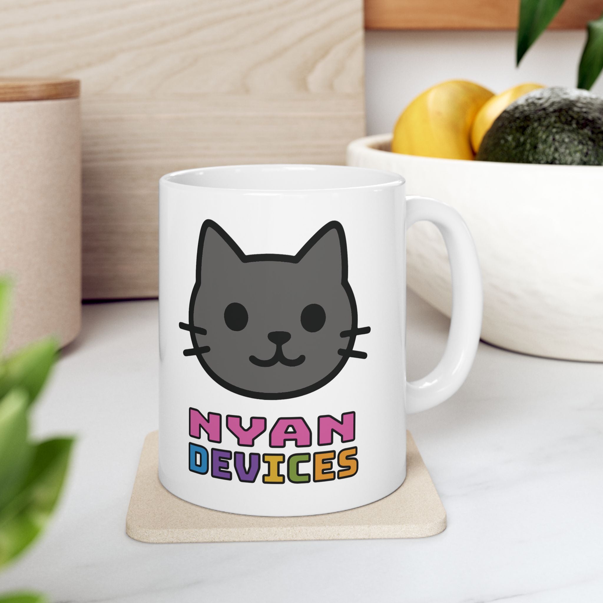 Nyan Devices - Classic Logo - Ceramic Mug, (11oz, 15oz)