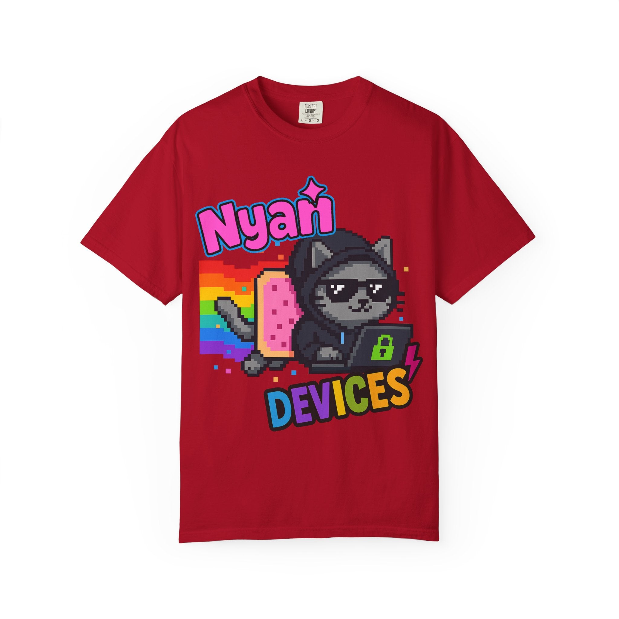 Nyan Devices - Hacker Cat - T-shirt